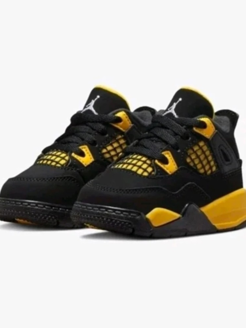 Toddler Air Jordan 4 Retro 'Thunder' Sneakers (TD) - 7C EUC